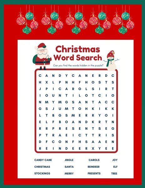 Christmas Word Search
