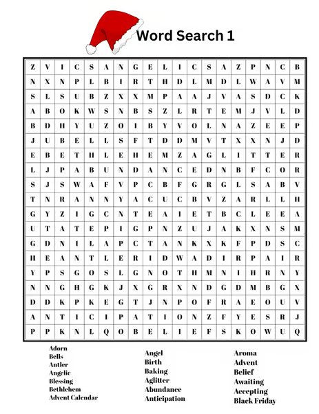 Christmas Word Search