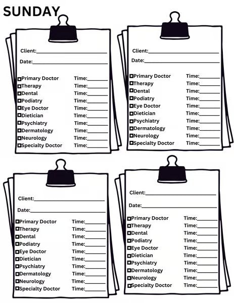 Client Appointment book