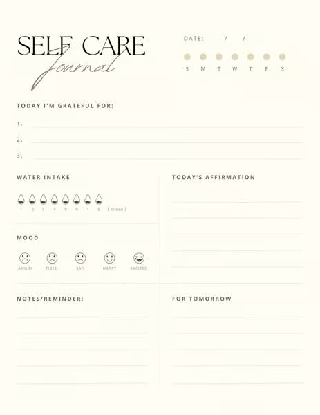 Self-Care Journal