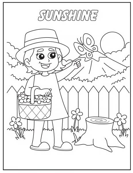 Spring Fun Coloring Book