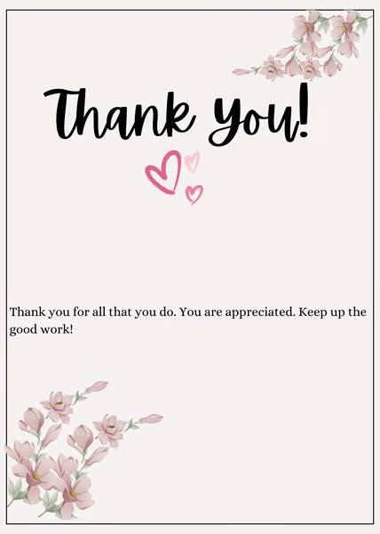 Thank You Card