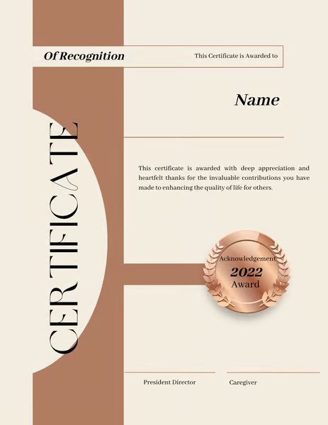 Employee Recognition Certificate