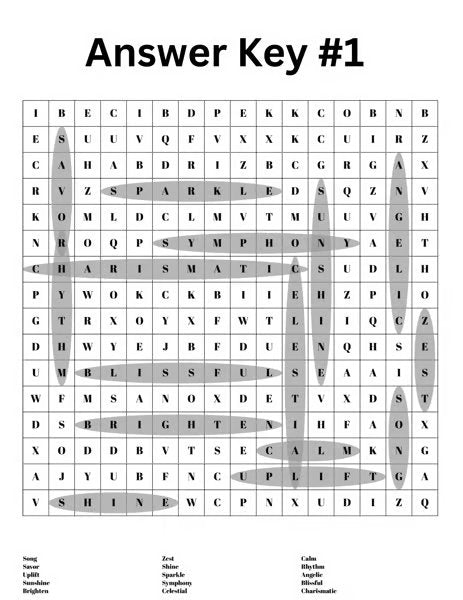 Word Search (Flattering Word Bank)