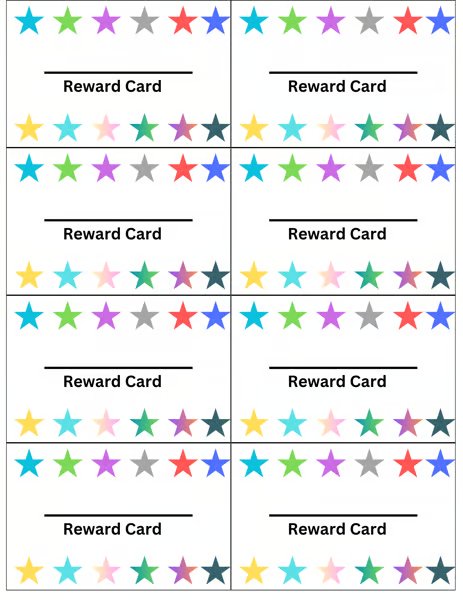 Good Behavior Punch Cards