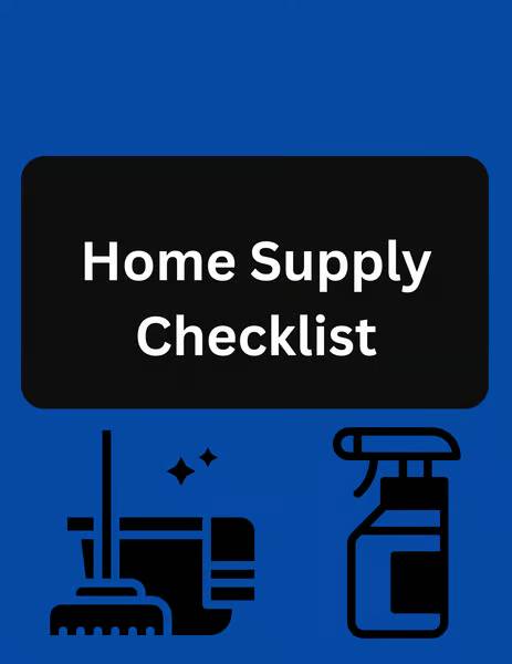 Home Supply Checklist