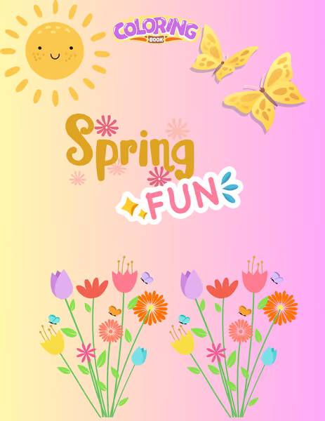 Spring Fun Coloring Book