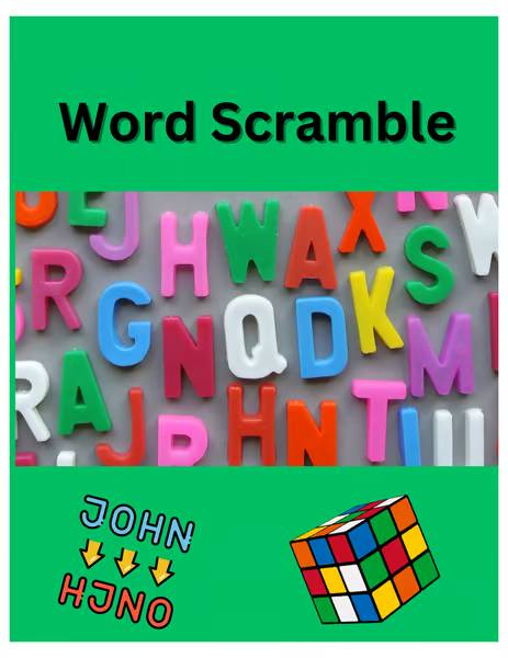 Word Scramble book